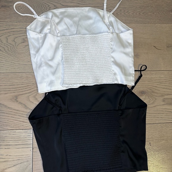 ARITZIA Satin Spaghetti Strap Crop Tops (2) - Picture 2 of 2